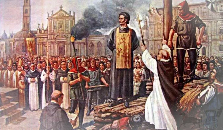 Казнь Джордано Бруно, 17 февраля 1600 года, Рим