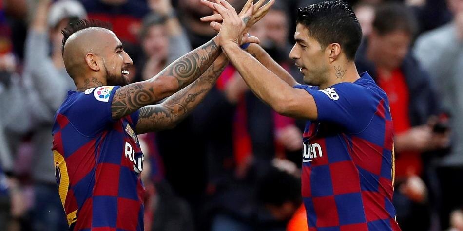 Артуро Видаль и Луис Суарес