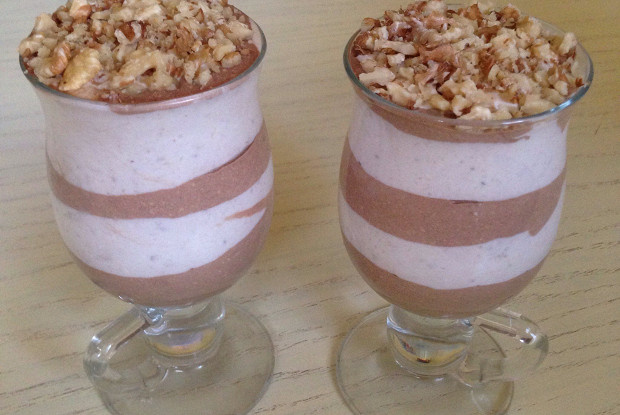 Твороженно-банановый мусс