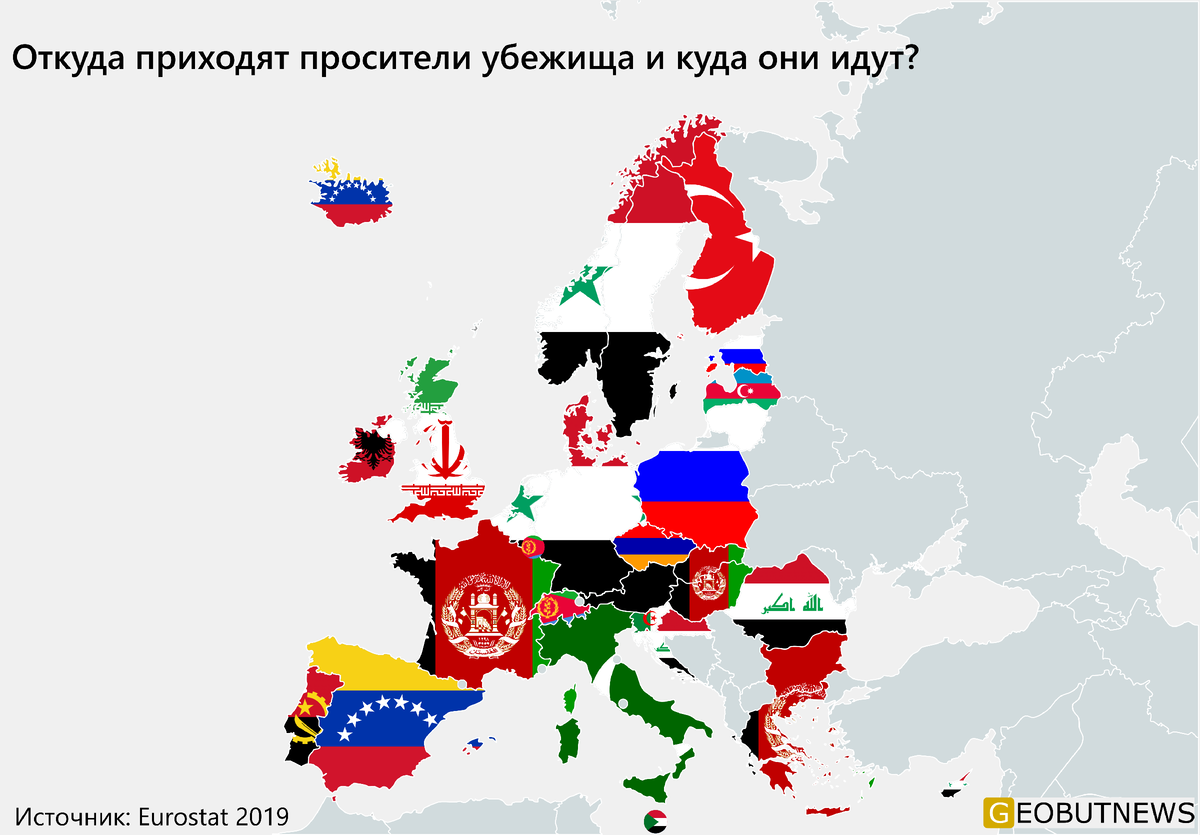 Карта национальностей европы