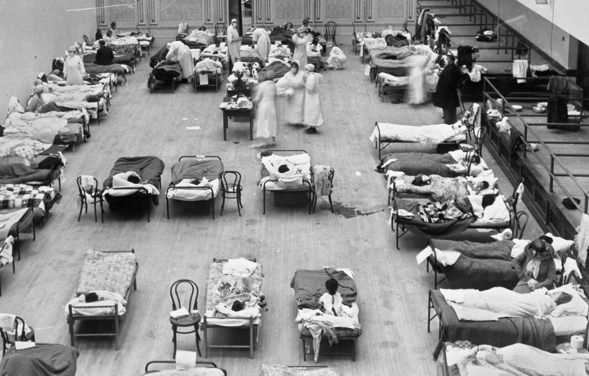 Пациенты, зараженные испанкой 