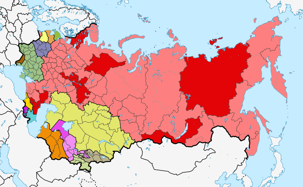 Карта ссср 1980 с республиками подробная в высоком разрешении