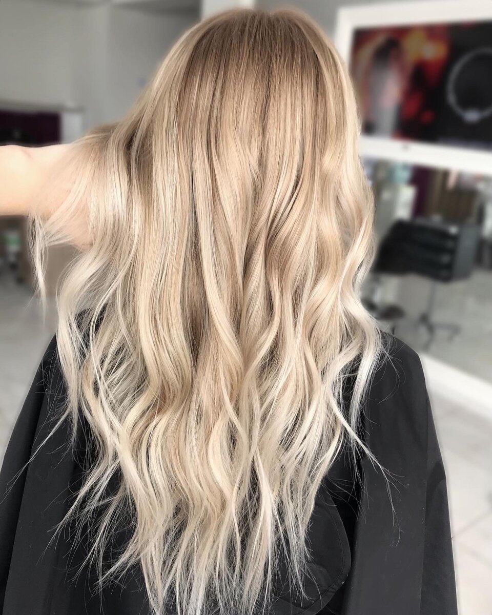 Окрашивание в технике шатуш на натуральную базу