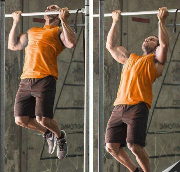 подтягивание обратным хватом