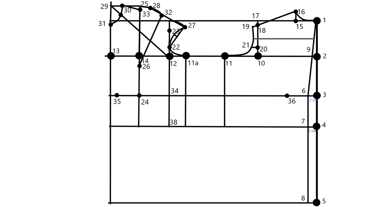 Выкройка основы платья