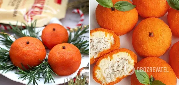 Рецепт салата Мандаринки на Новый год 2022
