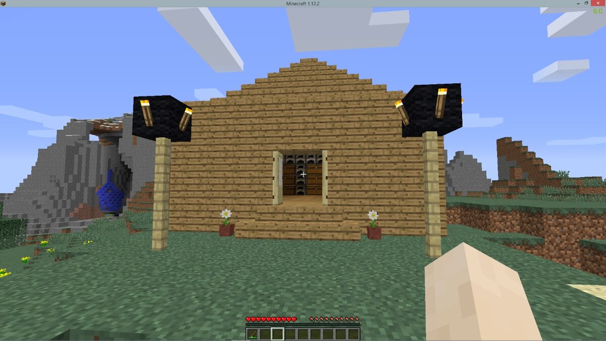 Скромный домик из бруса