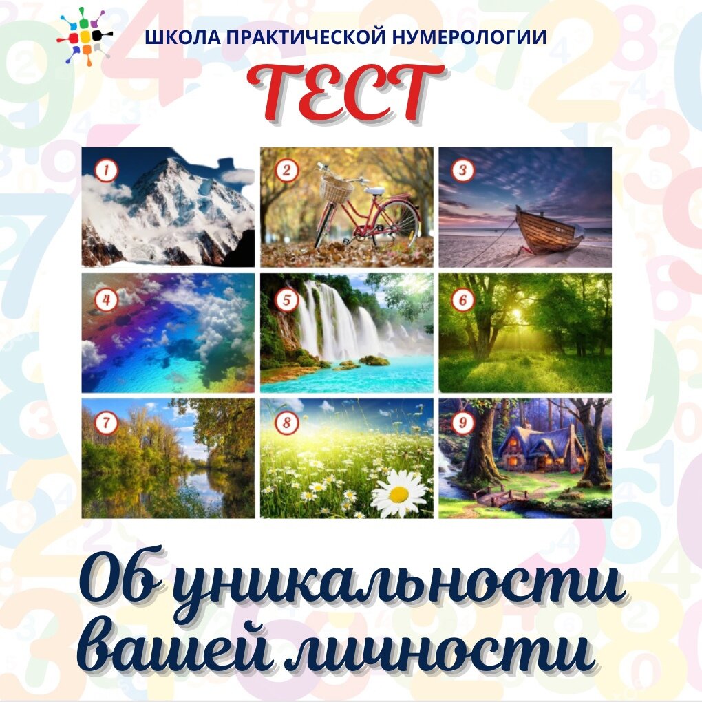 Тест на уникальность личности по картинкам