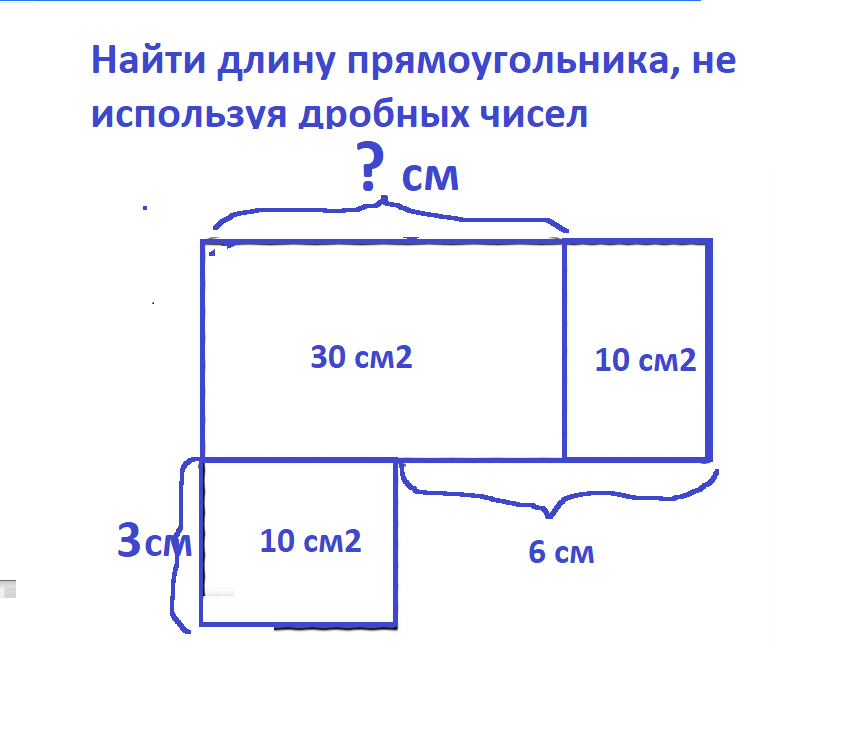 Длина прямоугольника 6 м