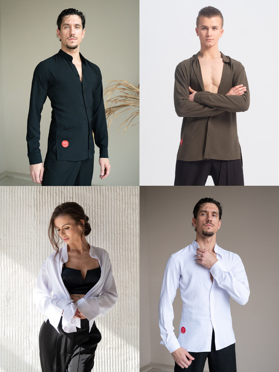 Рубашки ESTANTE NERO, HACQUI, BIANCO