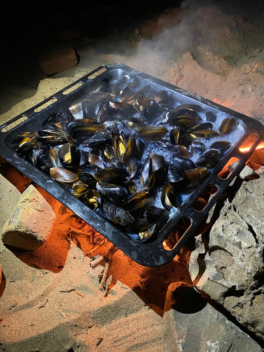 На фото готовые мидии.