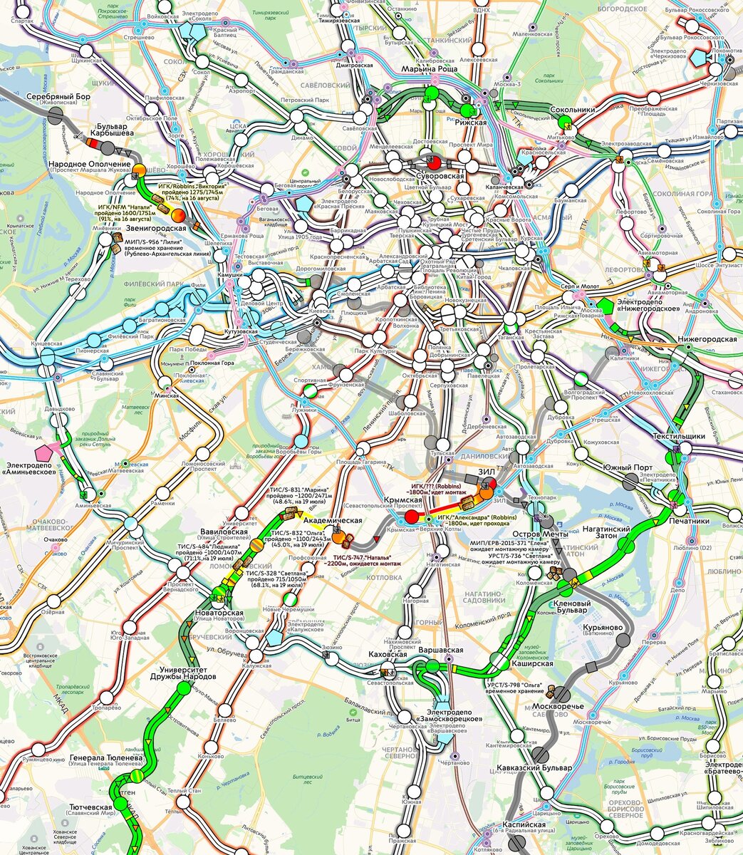 1) Общий вид на центральную часть Схемы