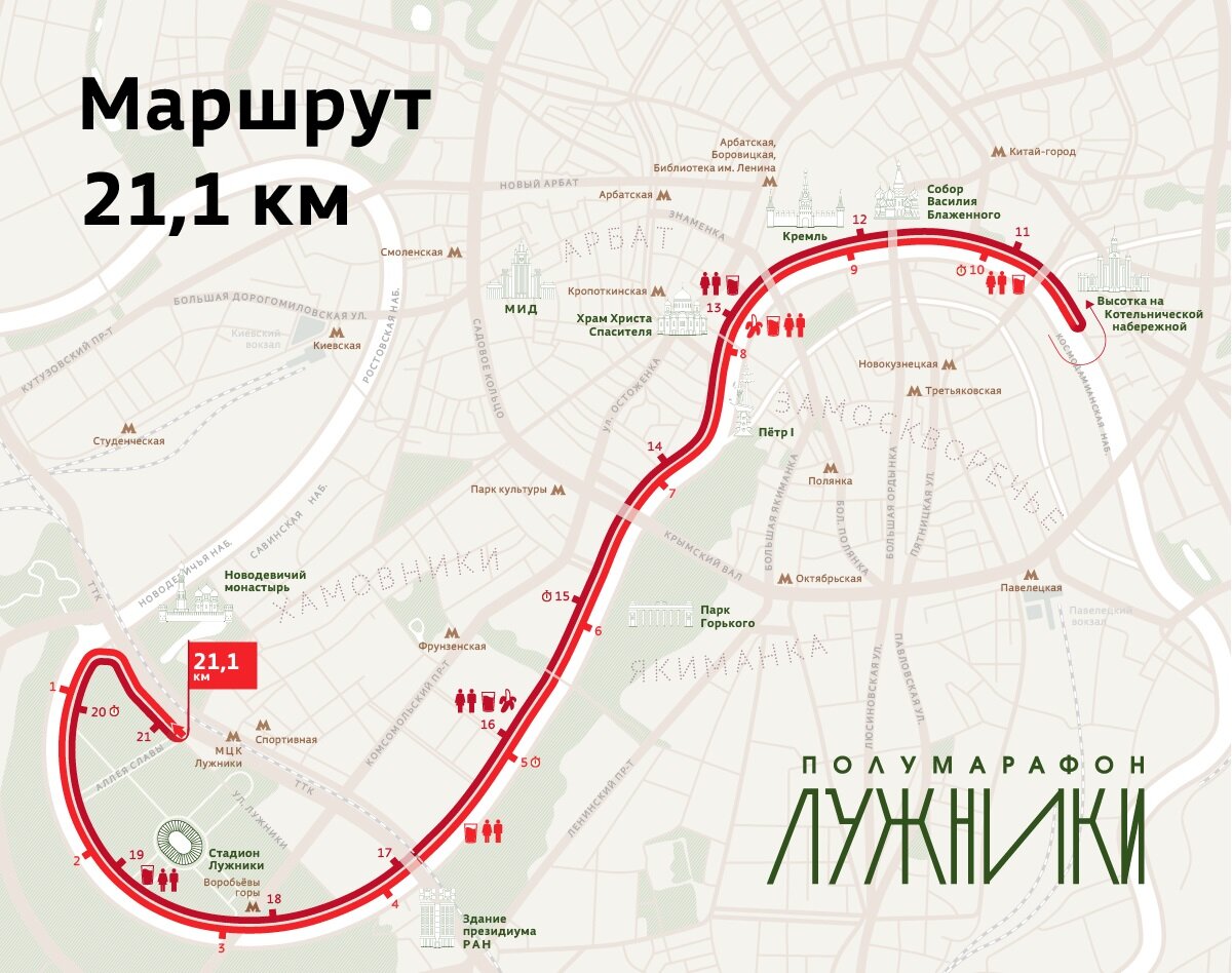 Полумарафон «Лужники» пройдет в Москве 20 августа 2023