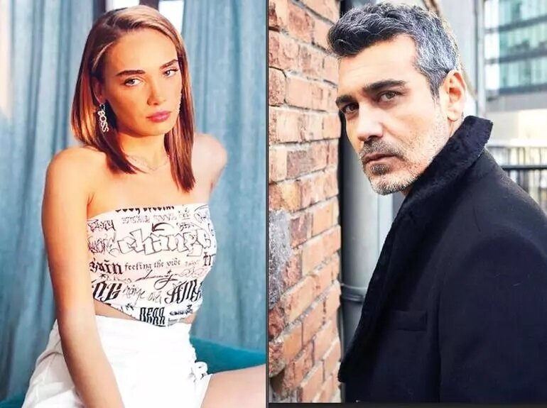 Мина и Джанер (источник: snobmagazin.com/unlu-oyuncu-caner-cindoruk-dizideki-kizi-mina-koyuncular-ile-ask-yasiyor)