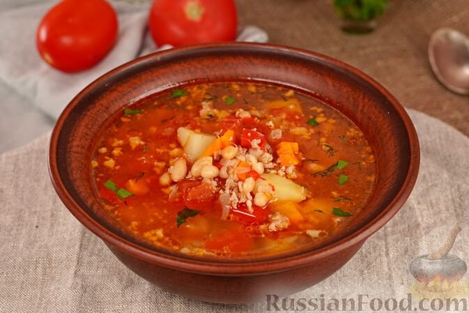 Картофельный суп-пюре с шампиньонами