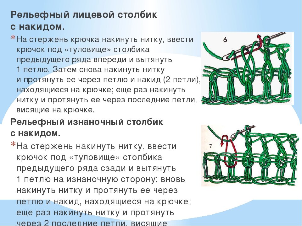 Плотная резинка крючком по кругу схема