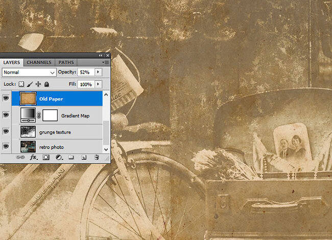 Состарить изображение в фотошопе