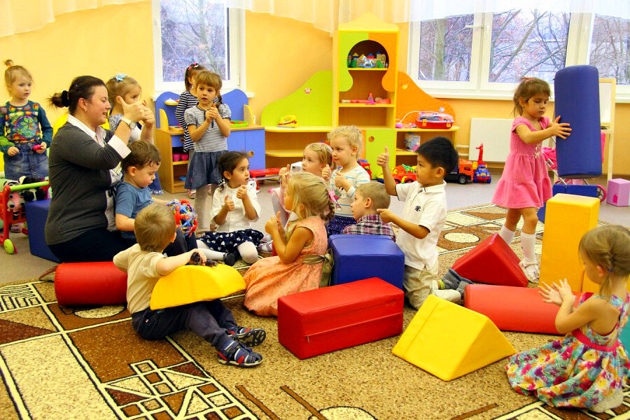 На занятиях