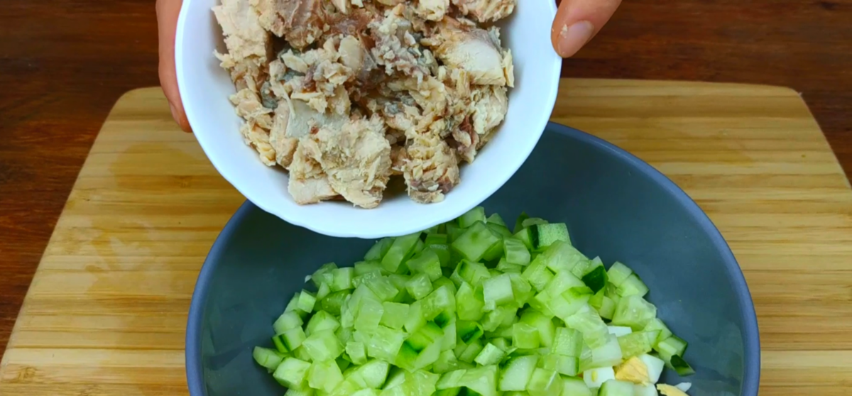 салат с Горбушей