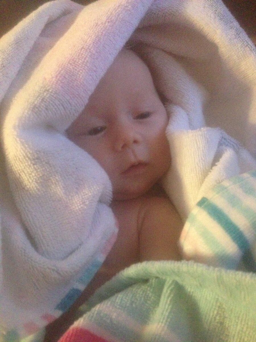 После купания 