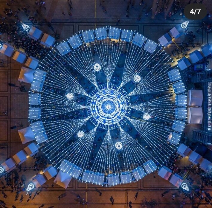 Вид сверху.