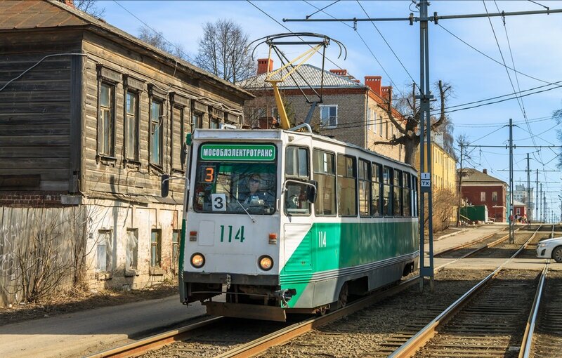 Трамвай - основной вид транспорта подмосковной Коломны