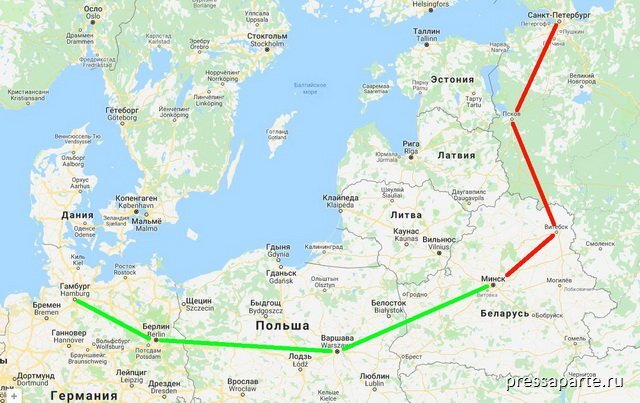 Санкт петербург псков карта маршрута