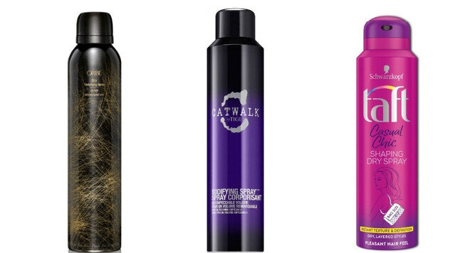 Спрей для сухого дефинирования волос Oribe Dry Texturizing Spray/Сухой шампунь для волос TIGI Catwalk bodifying spray/Сухой шампунь для волос Taft Casual Chic