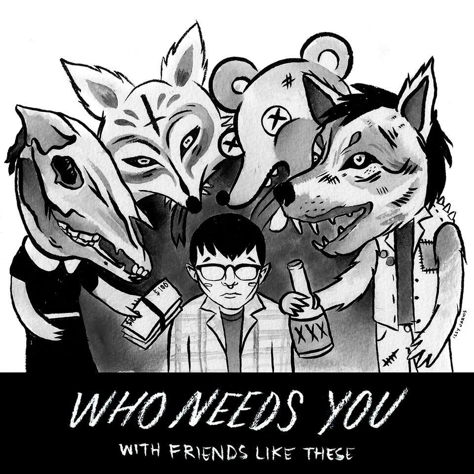 Типа переводчик в окружении своих ложных друзей (На самом деле просто мрачная картинка из интернета)