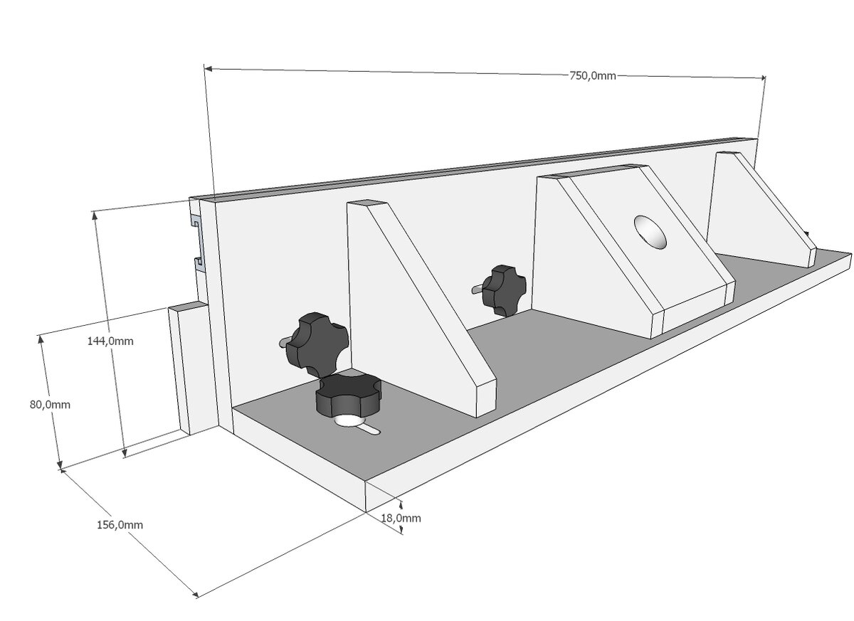 Параллельный упор для фрезера своими руками чертежи