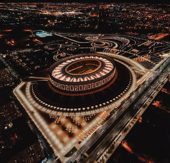 парк Краснодар,вид сверху ночью,фото из интернета