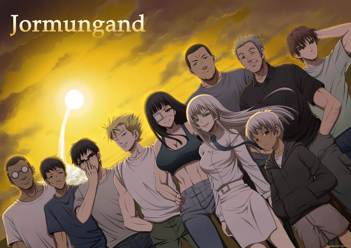 Сегодня поговорим об аниме Ёрмунганд, которое было выпущено в 2012 году. Сериал имеет 2 сезона по 12 серий каждый, но сегодня мы затронем только первый.-2