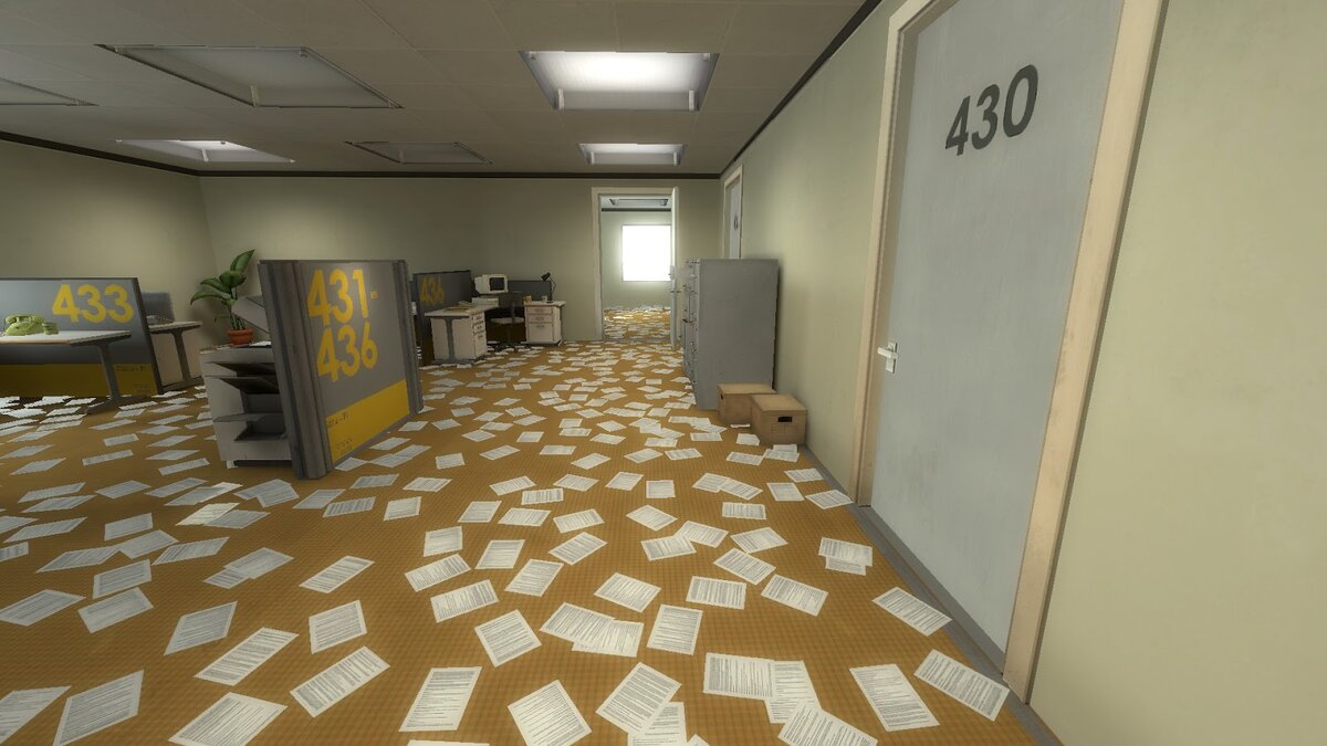 Стоп-кадры из игры The Stanley Parable