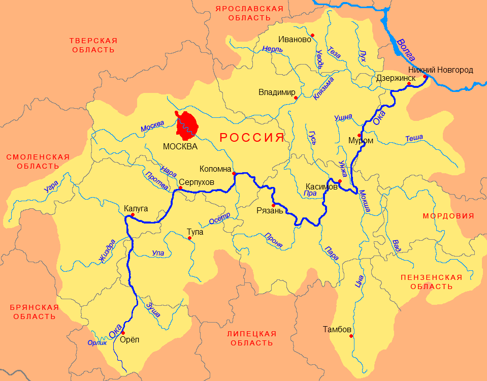 Бассейн реки Ока