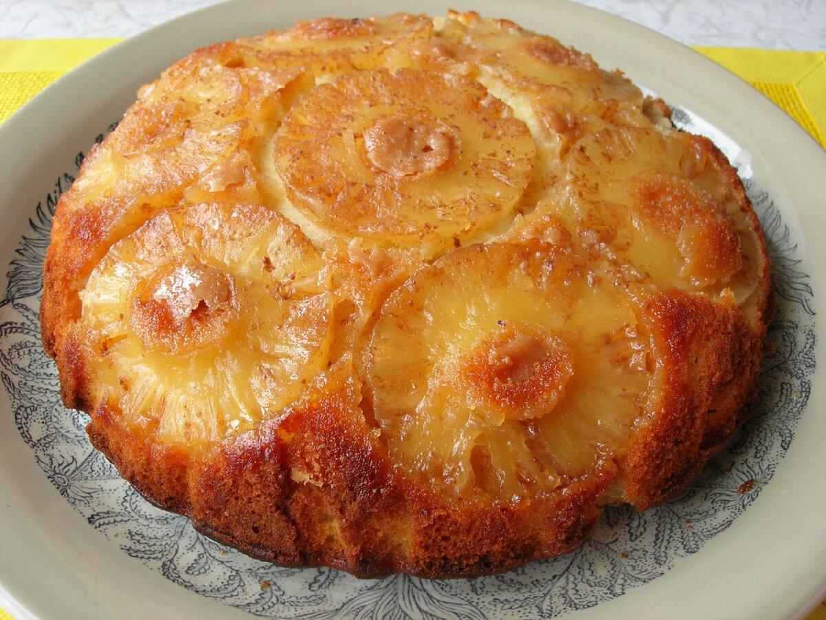 Pineapple upside down Cake пирог перевертыш