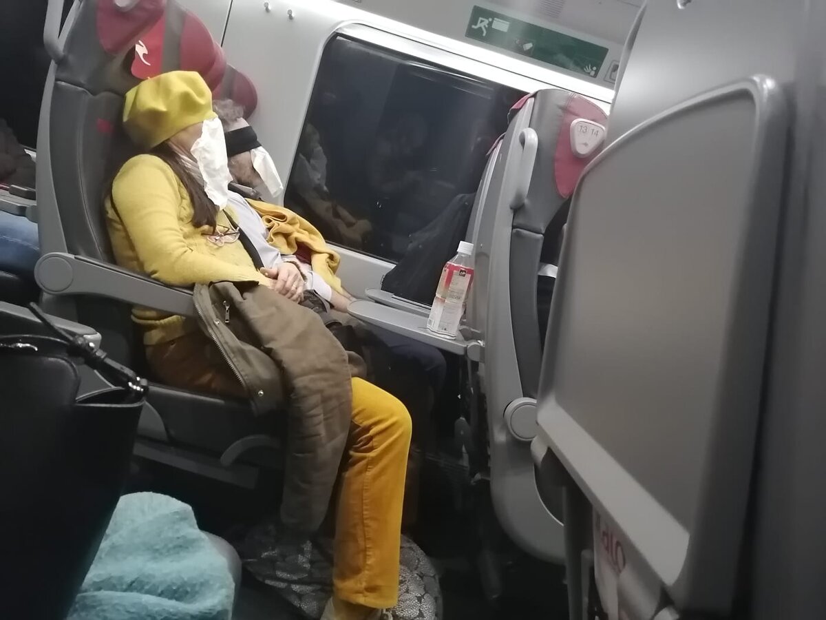 фото сделано в поезде Милан-Рим