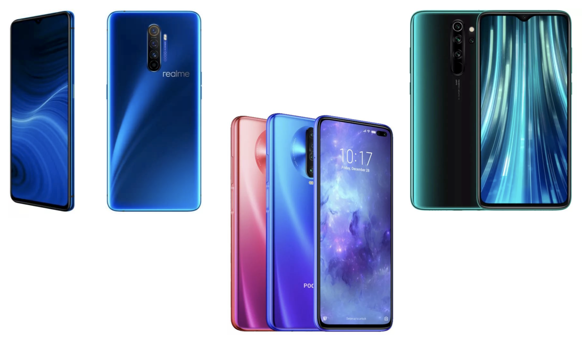 Realme 6, Poco X2 и Redmi Note 8 Pro