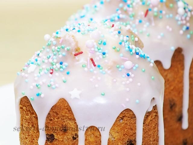 Глазурь на куличе