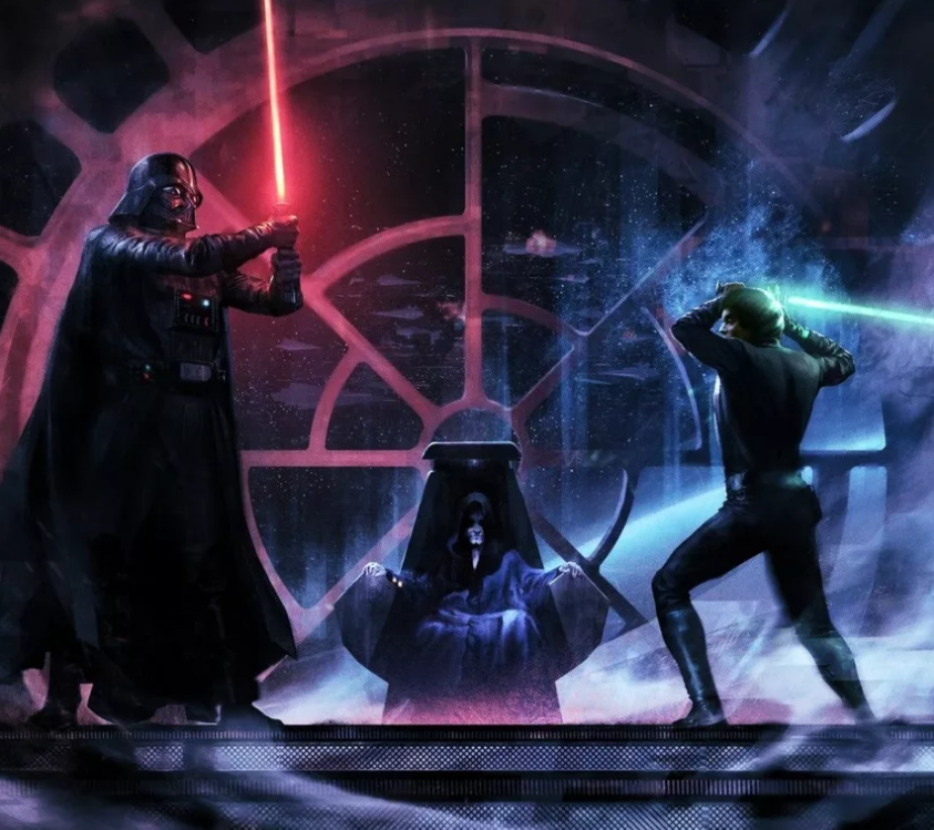 Вейдер против Люка Скайуокера