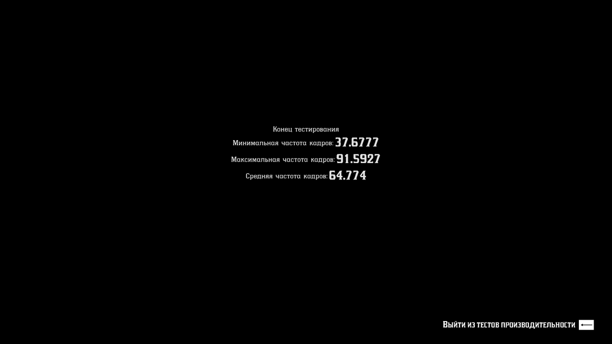 Мой FPS в RDR2 на высоких настройках графики с масштабированием разрешения.