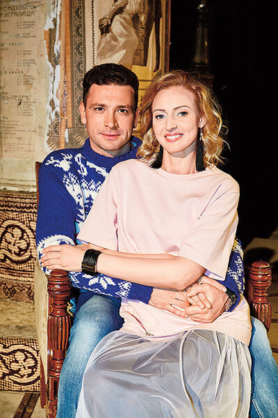 Антон Хабаров с женой