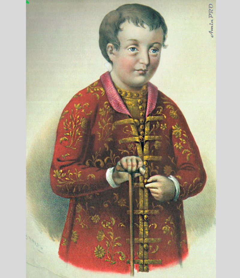 Царевич Симеон Алексеевич прожил 4 года.