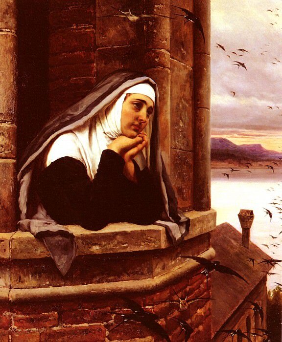 Эжен Де Блаас – Мысли, улетающие вдаль