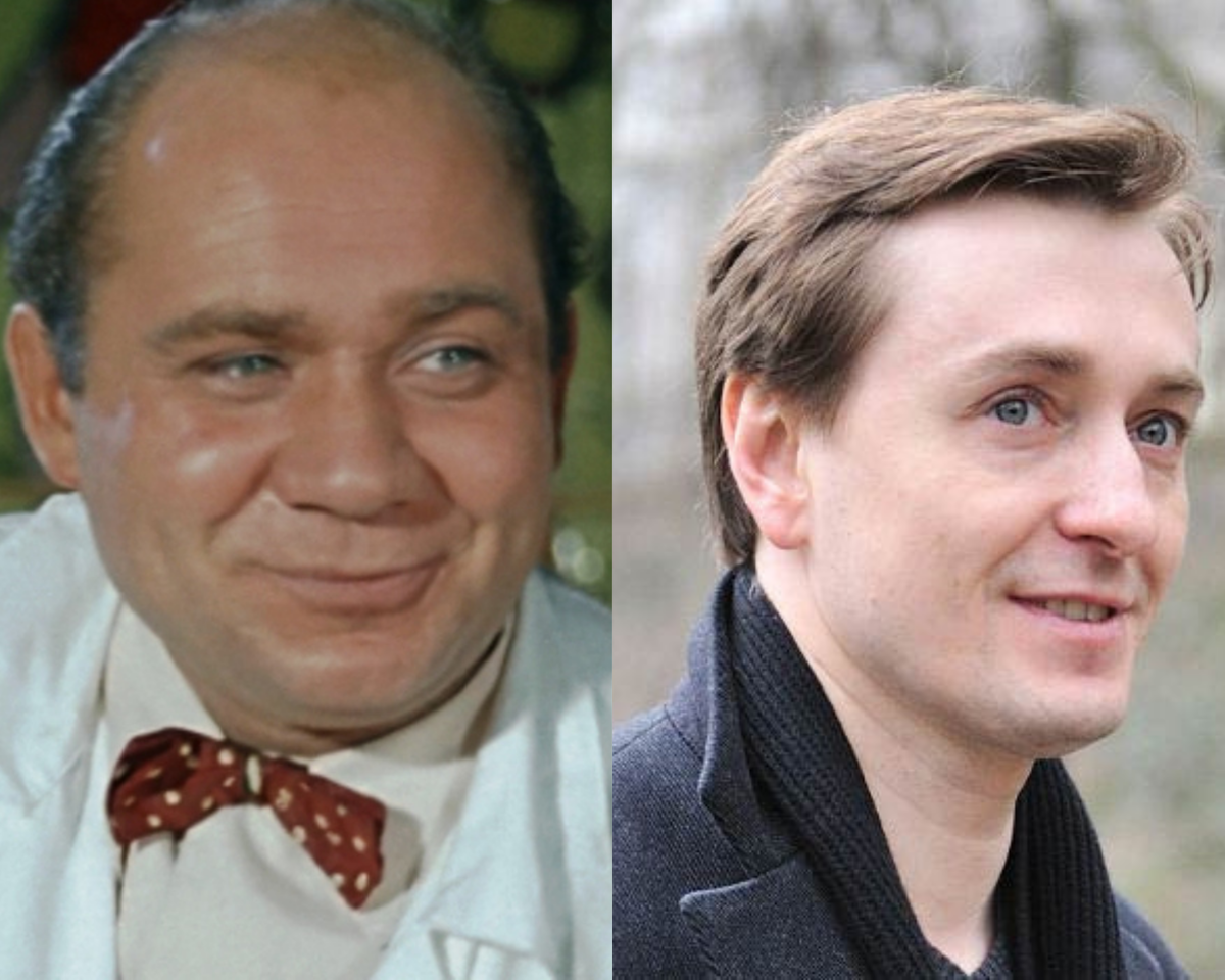 Евгений Леонов и Сергей Безруков