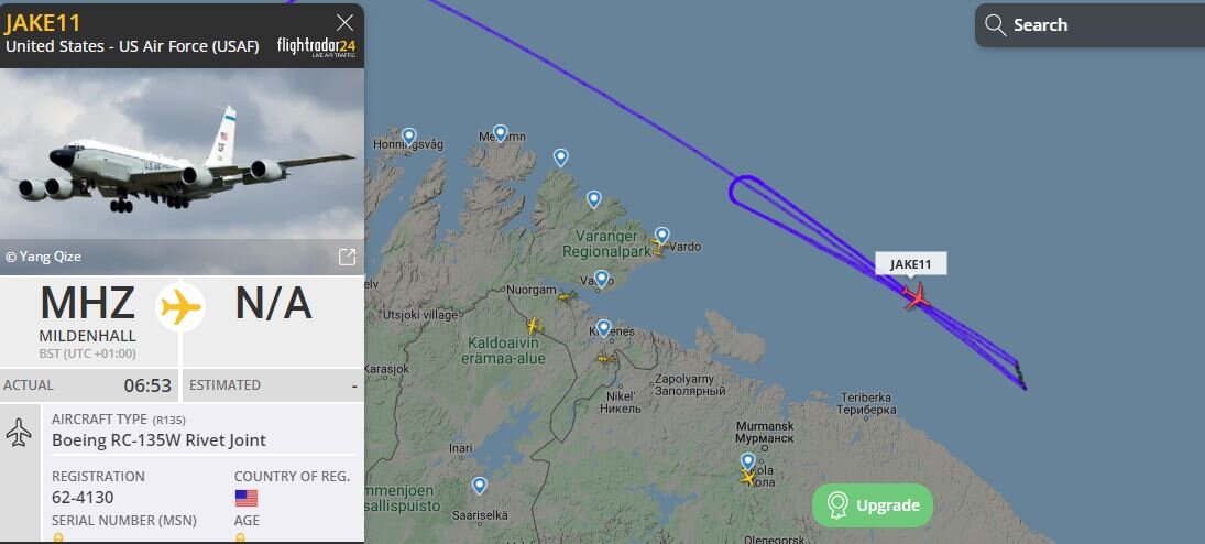 Скриншот с сайта Flightradar24