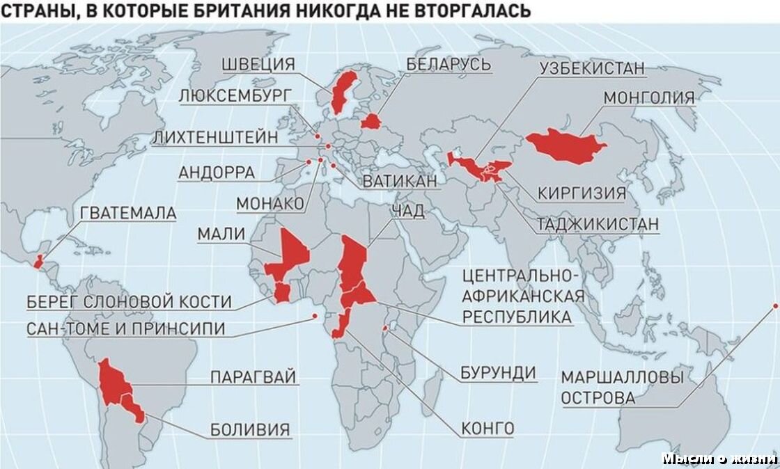 Страны который был введен. Карта стран куда вторгалась Британия. Страны в которые не вторгалась Британия. Страны в которые Британия никогда не вторгалась.