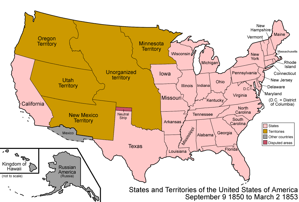 США в 1853 году