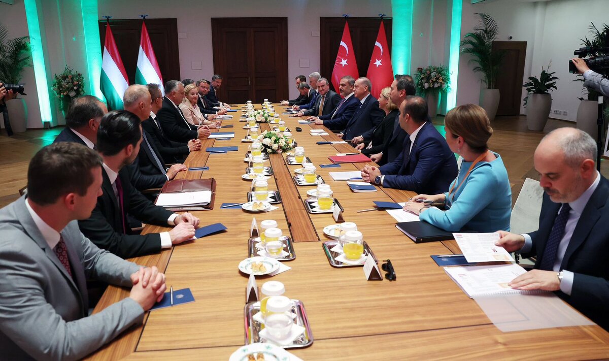    Президент Турции Реджеп Тайип Эрдоган в Будапеште, 20 августа 2023 года © Turkish Presidency/Global Look Press