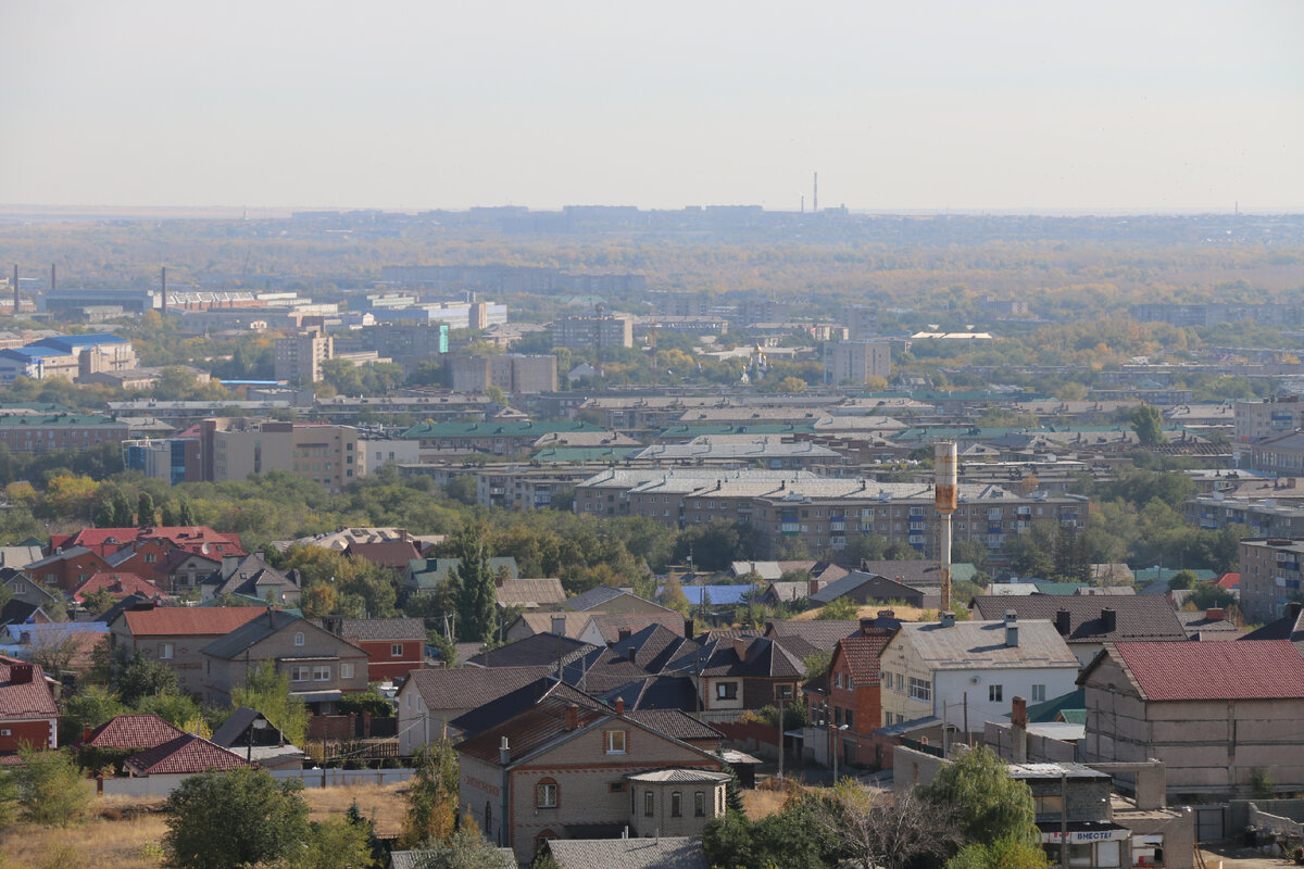 Панорама города орска. Город Орск.