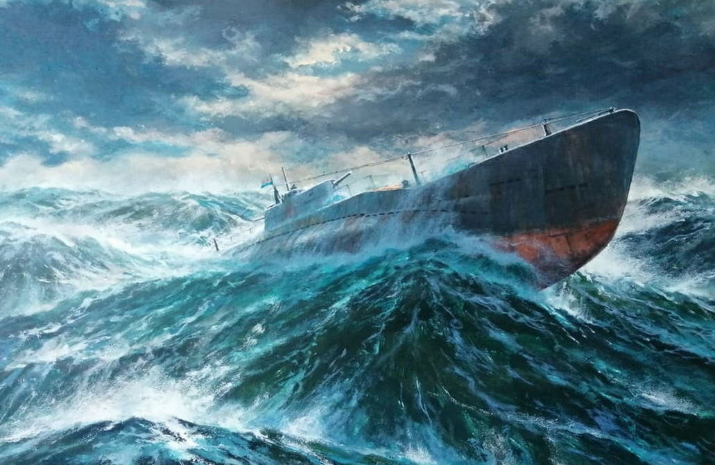 Подводная лодка "Правда", рисунок